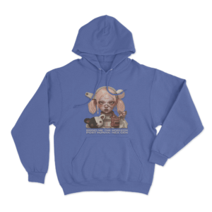 Post Human Nex Gen Doll Unisex Hoodie Blue
